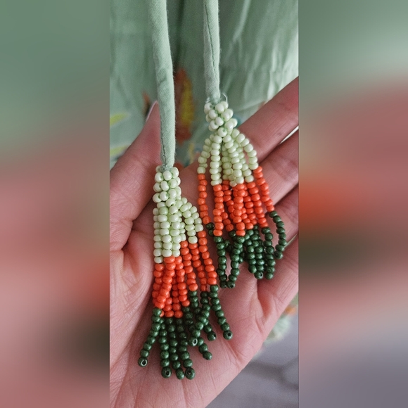 Farm Rio x Anthropologie Off-The-Shoulder Tiered Floral Midi Dress (XXS) - Picture 12 of 15